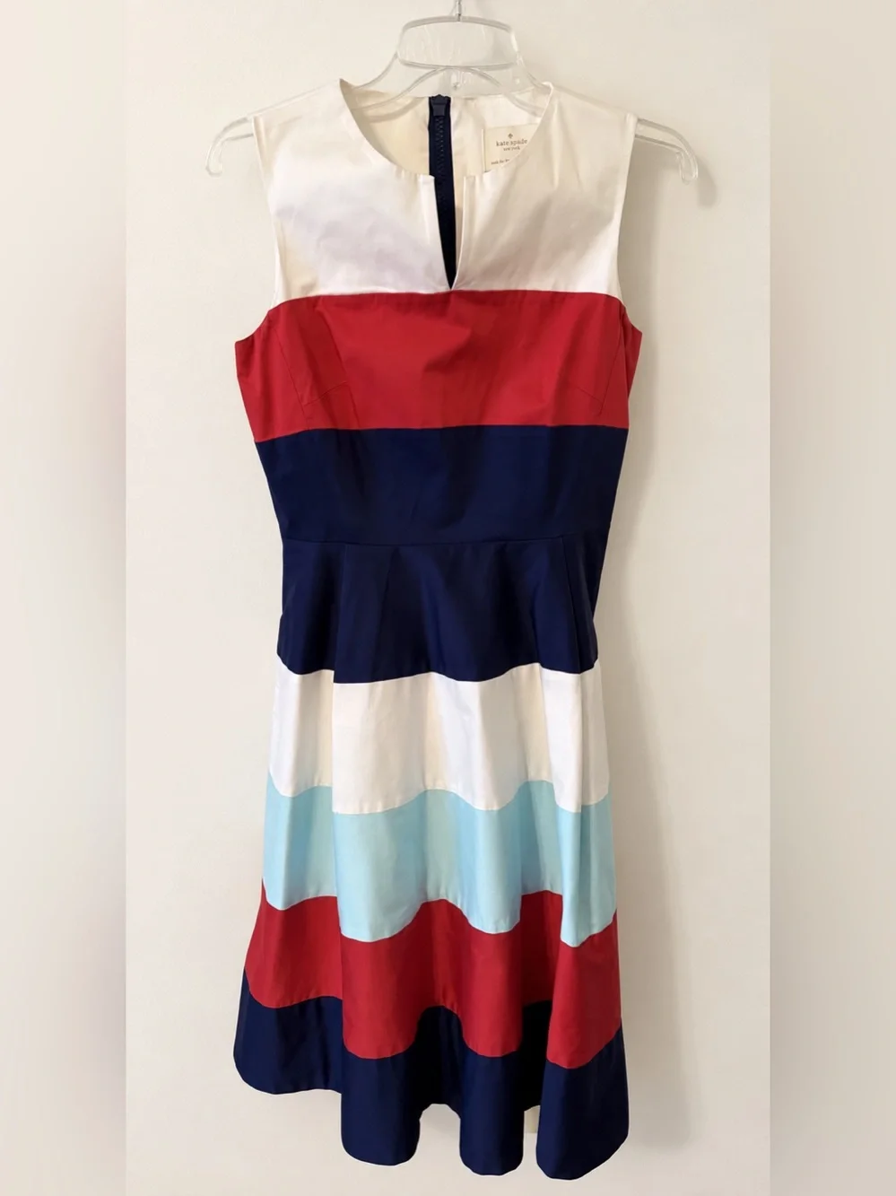 Kate Spade Corley Colorbock Fit & Flare Midi Dress